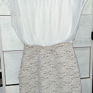 White lace dress